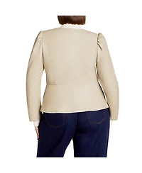 City Chic Plus Mysteria Jacket