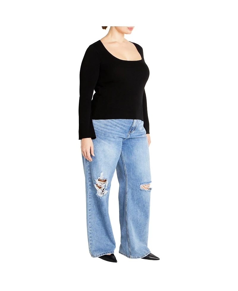 City Chic Plus Brooklyn Sweater