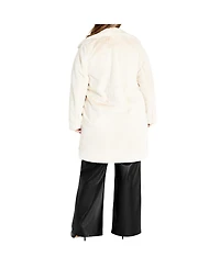 City Chic Plus Size Remi Faux Fur Coat