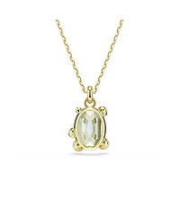 Swarovski Gema Gold-Tone Plated, Mixed Cuts, Multicolored Pendant Necklace
