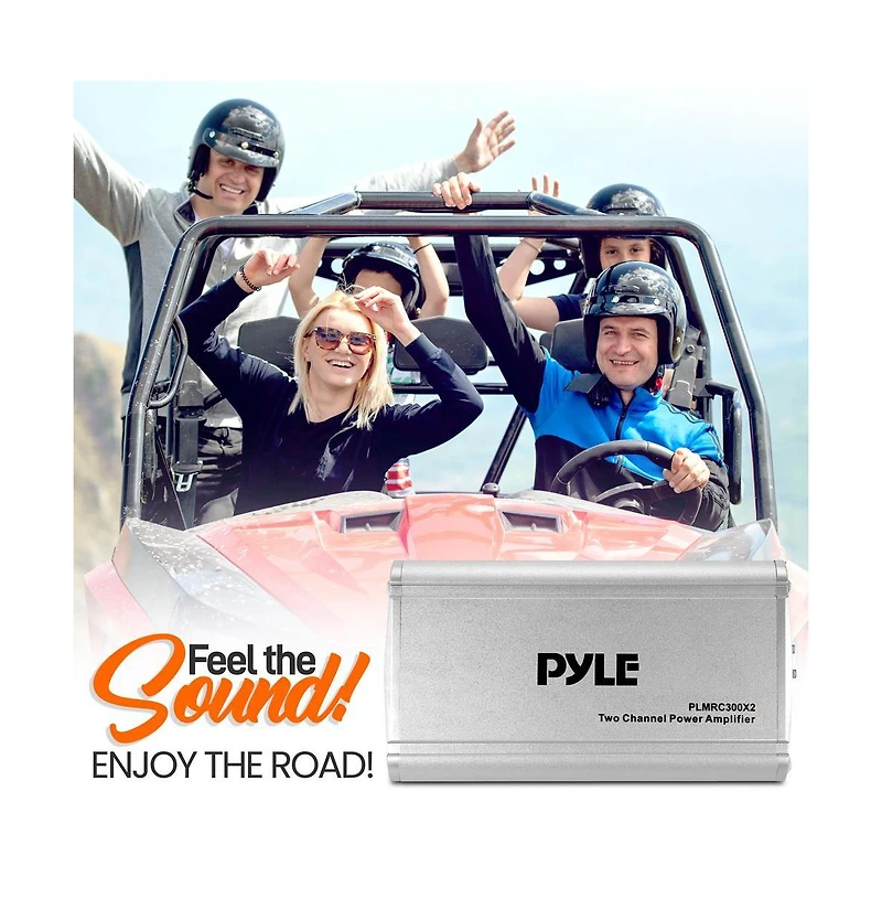 Pyle 2-Channel Weather-Resistant Audio Amplifier, Compact Class D, 1000W