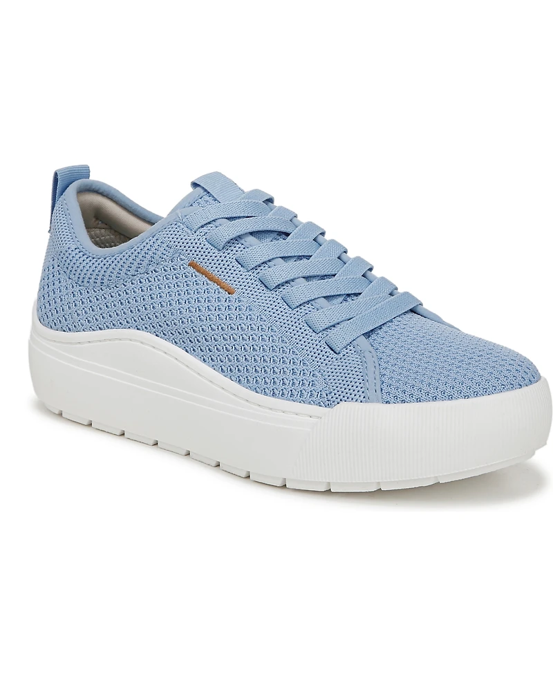 Dr. Scholl's Women's Time Off Knit Lace Up Platform Sneakers