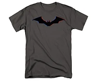 The Batman Mens Tri Color Bat Silhouette Short Sleeve Adult Tee / T-Shirt