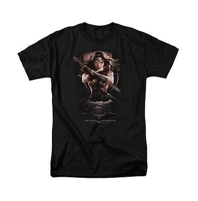 Batman V Superman Mens Wonder Woman Ground Zero Short Sleeve Adult Tee / T-Shirt