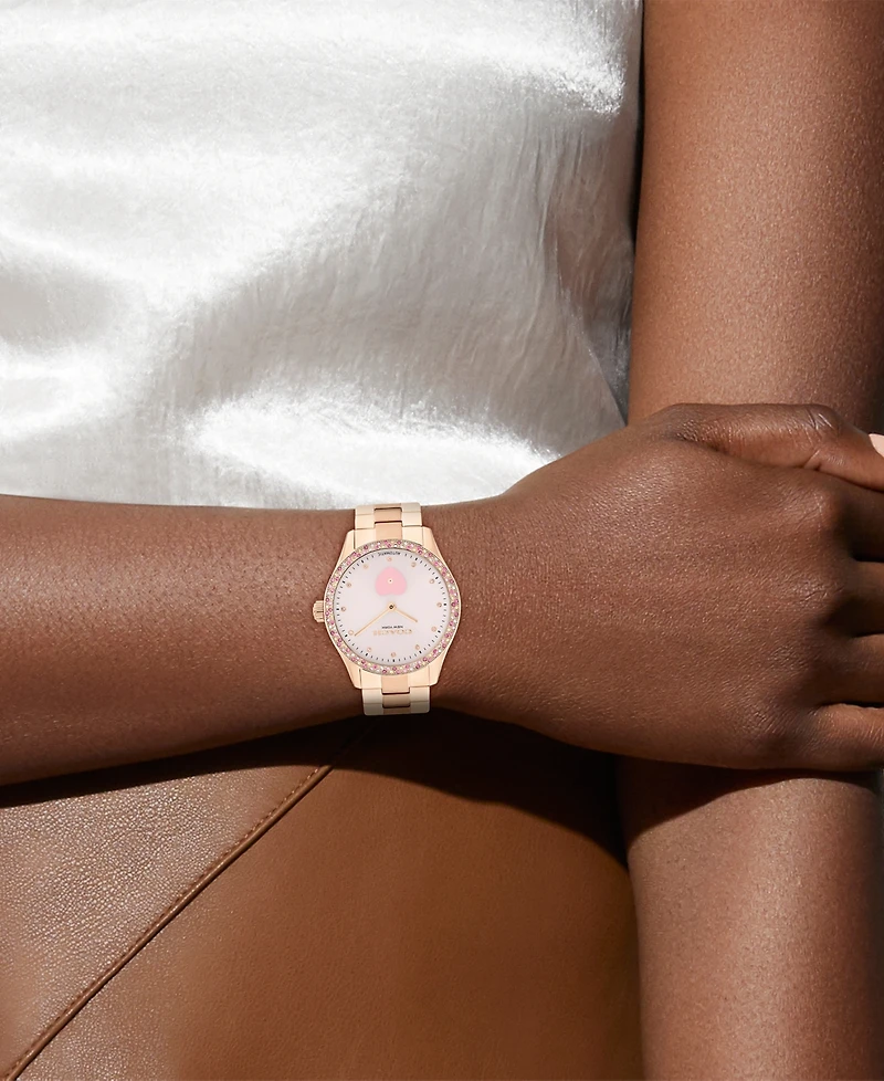 Coach Women's Brooks Automatic Rose Gold Tone Stainless Steel Bracelet Watch, 38mm