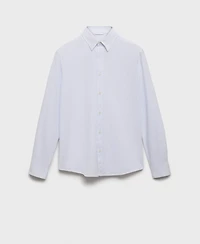 Mango Men's Slim-Fit Kodak-Striped Cotton Shirt