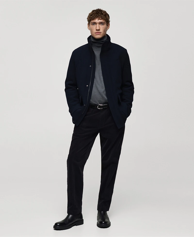 Mango Men's Slim-Fit Corduroy Pants