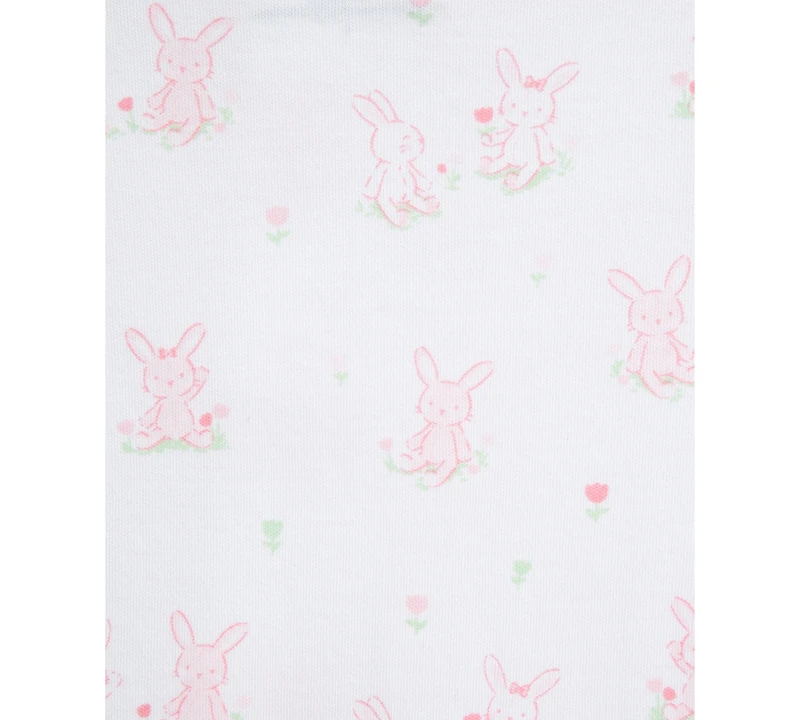 Little Me Baby Girls 2-Pk. Cuddly Cotton Footed Coveralls