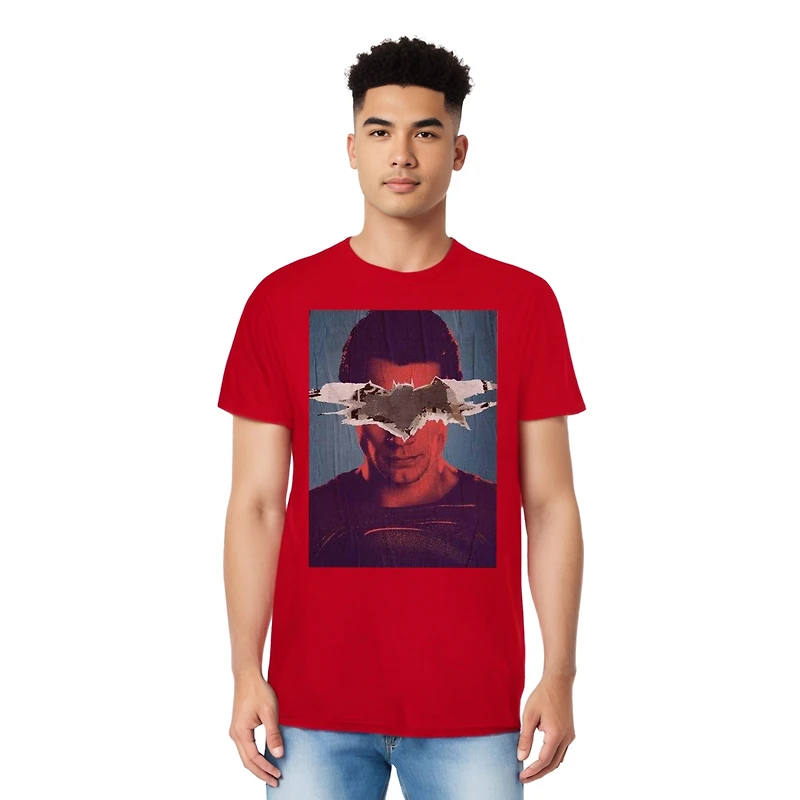 Batman V Superman Mens Poster Adult Heather Tee / T-Shirt