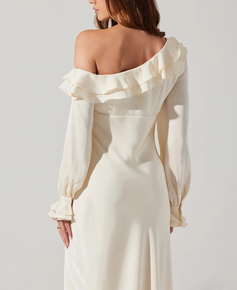 Astr the Label Women's Coraline Ruffled Maxi Dress