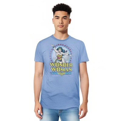 Dc Wonder Woman Men's Comics Star Of Paradise Island Adult Heather Tee / T-Shirt