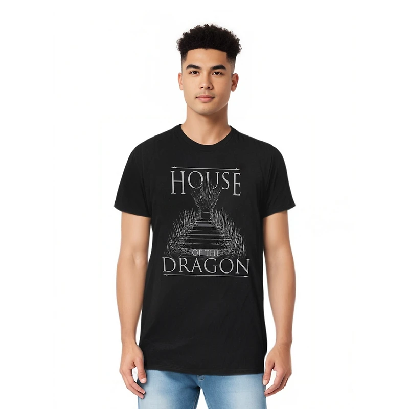 House Of The Dragon Men's Sword Throne Short Sleeve Adult Tee / T-Shirt