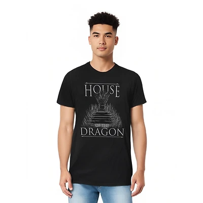 House Of The Dragon Men's Sword Throne Short Sleeve Adult Tee / T-Shirt