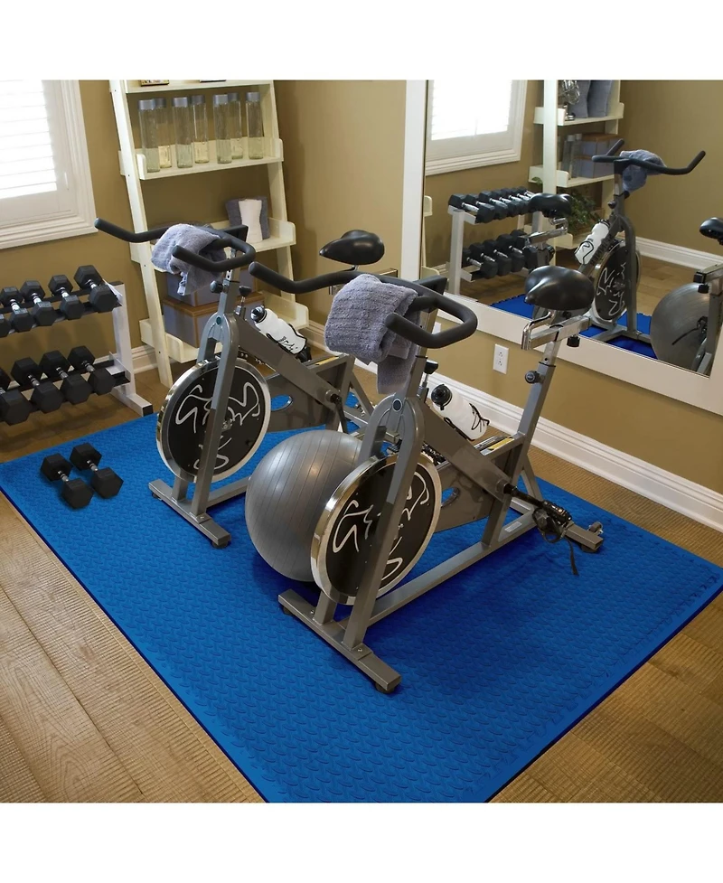 Sorbus 24 Sq Ft Blue Eva Foam Interlocking Exercise Mat, 6-Tile