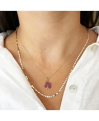 The Lovery Ruby Clover Charm 14K Gold