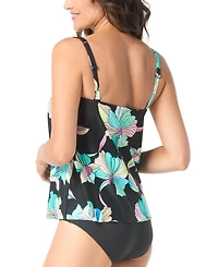 Coco Reef Women's Coco Contours Clarity Floral-Print Tankini Top