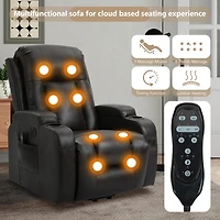 Power Lift Recliner Chair for Elderly Heavy Duty Motion Mechanism with 8-Point Vibration Massage and Lumbar Heating Usb Charging Port