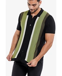 Spring + Mercer Men's Stripe Polo Sweater