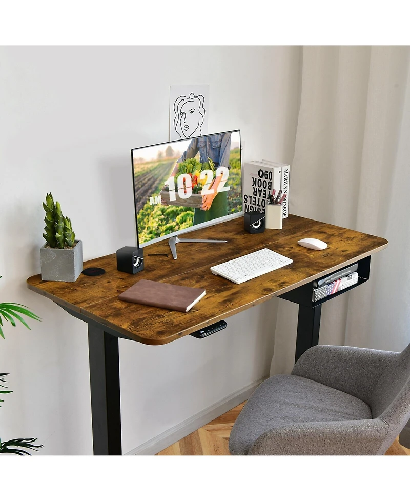 Gouun 48-inch Electric Height Adjustable Standing Desk with Control Panel
