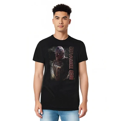 Supergirl Mens Red Tornado Short Sleeve Adult Tee / T-Shirt