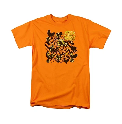 Batman Men's Trick Or Treat Collage Short Sleeve Adult Tee / T-Shirt