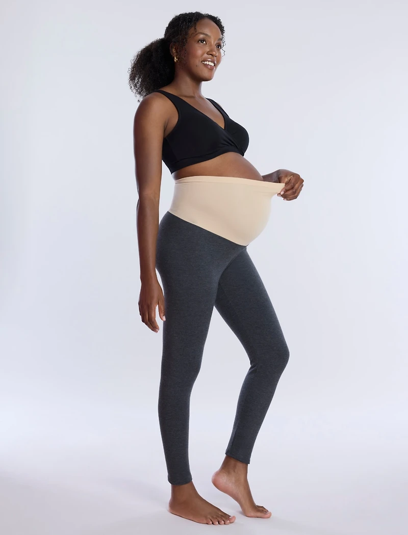 Motherhood Maternity Plus Essential Stretch Secret Fit Over the Belly Leggings