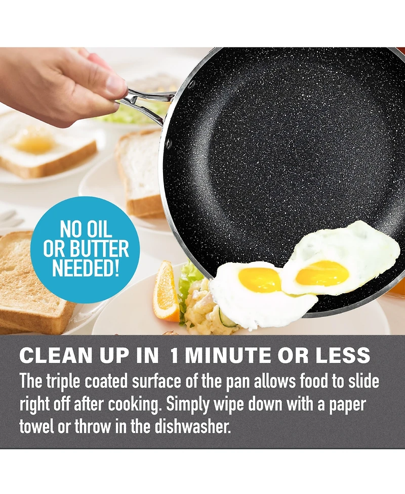 20-Piece Ultra-Durable Non-Stick Diamond Infused Cookware and Bakeware Set