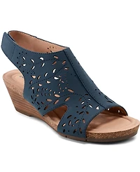 Earth Women's Halin Cutout Slingback Wedge Sandals
