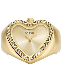 Fossil Women's Watch Ring Two-Hand Gold-Tone Stainless-Steel, 18mm