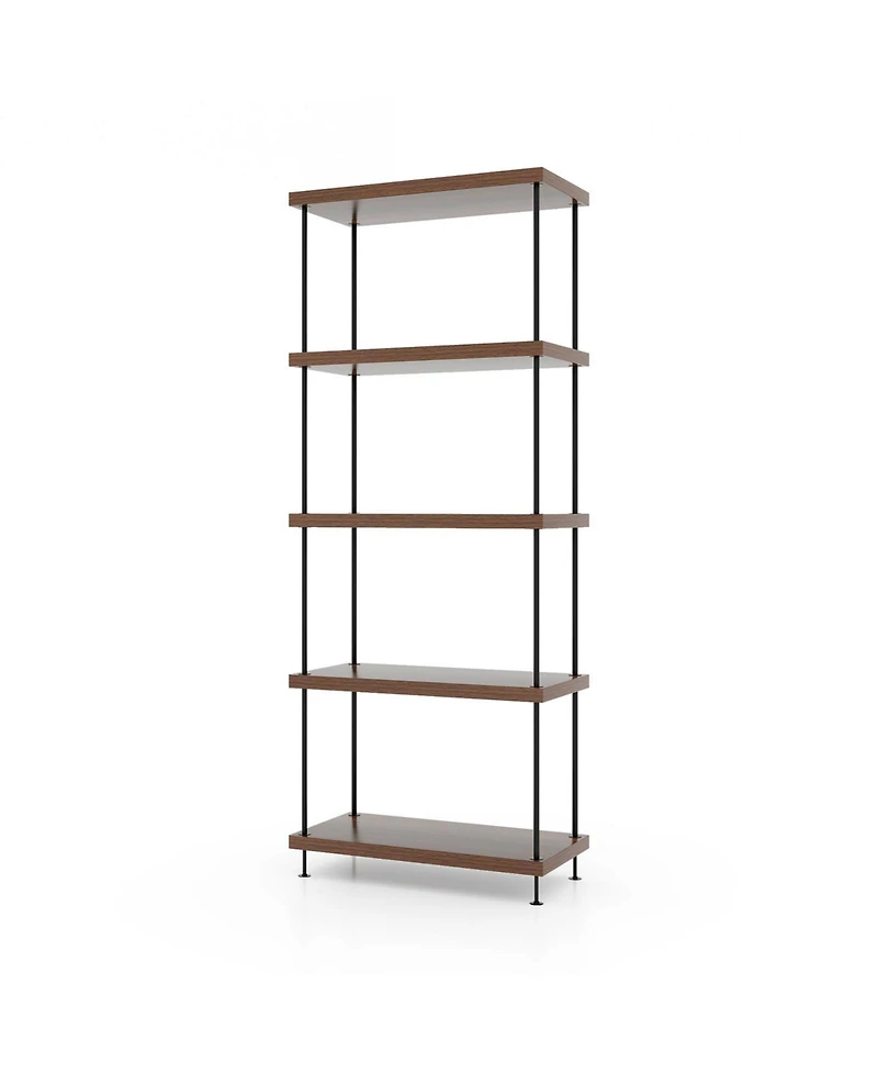 Gouun 5-Tier Multipurpose Display Rack with Metal Frame-5-Tier