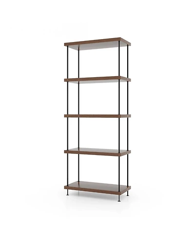 Gouun 5-Tier Multipurpose Display Rack with Metal Frame-5-Tier