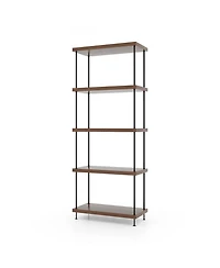Gouun 5-Tier Multipurpose Display Rack with Metal Frame-5-Tier