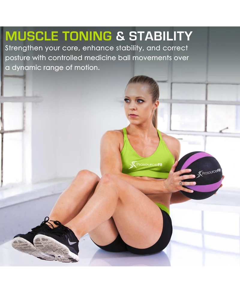 ProsourceFit Rubber Medicine Ball