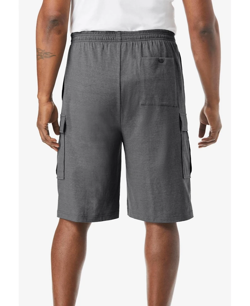 KingSize Big & Tall Lightweight Jersey Cargo Shorts