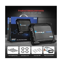 Pyle Mono-Block Mosfet Amplifier, 2000W Max, Invincible Series