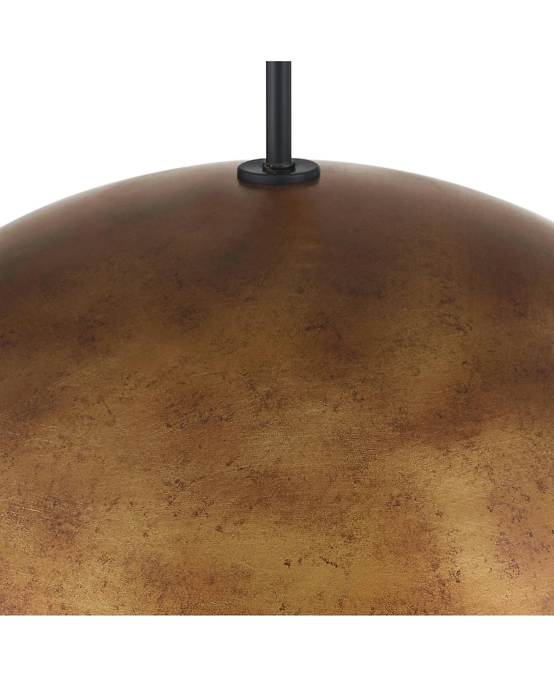 Possini Euro Design Julian 24" Rustic Pendant Ceiling Light Fixture Dining Room Over Table Dome 4-Light Brown Bronze Finish