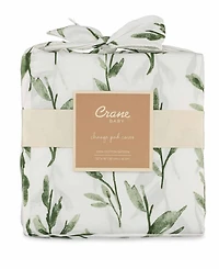 Crane Baby Parker Quilted Change Pad Cover - Leaf