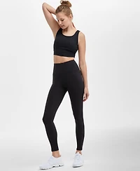 Id Ideology Women's Solid 7/8 Compression Leggings