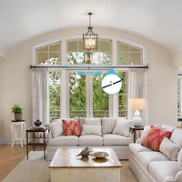 Kenney 43-Inch Curtain Rod Extender for Enhanced Window Coverage