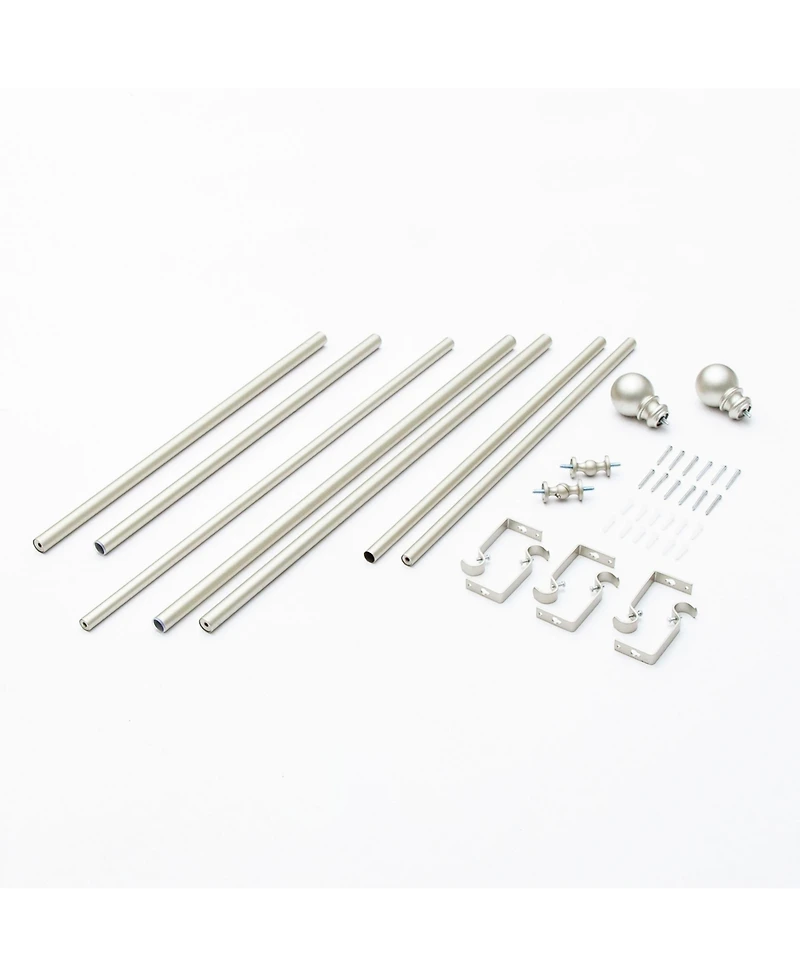 Kenney Bryce 3/4 Inch Decorative Bay Window Curtain Rod - Stylish and Versatile