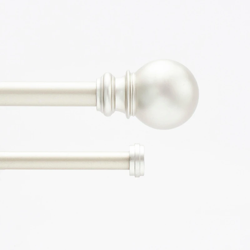 Kenney Bryce 3/4 Inch Decorative Bay Window Double Curtain Rod for Elegant Treatment