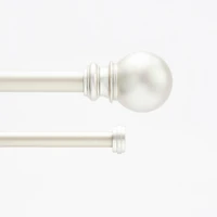 Kenney Bryce 3/4 Inch Decorative Bay Window Double Curtain Rod for Elegant Treatment