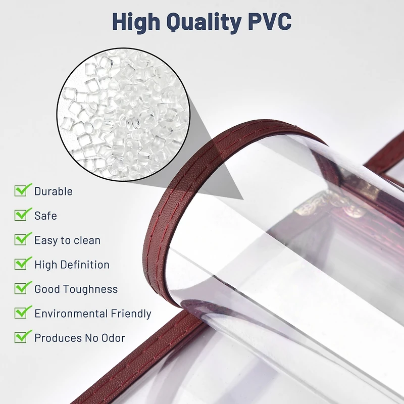 WeChef 40 Pack Menu Covers 8.5"x14" 8 Views Book Style Cafe Restaurant Burgundy