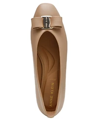 Anne Klein Women's Willow Bow Detail Round Toe Ballet Flats