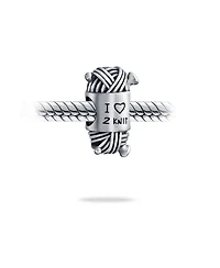 Bling Jewelry Charm Bead Yarn Ball Spool Knitting Sterling Silver European Bracelet
