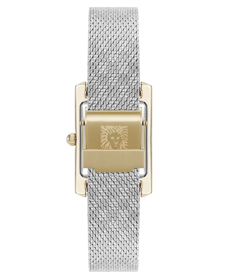 Anne Klein Women's Quartz Two-Tone Stainless Steel Mesh Watch, 20mm