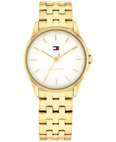 Tommy Hilfiger Women's Quartz Gold Tone Stainless Steel Bracelet Watch, 30mm
