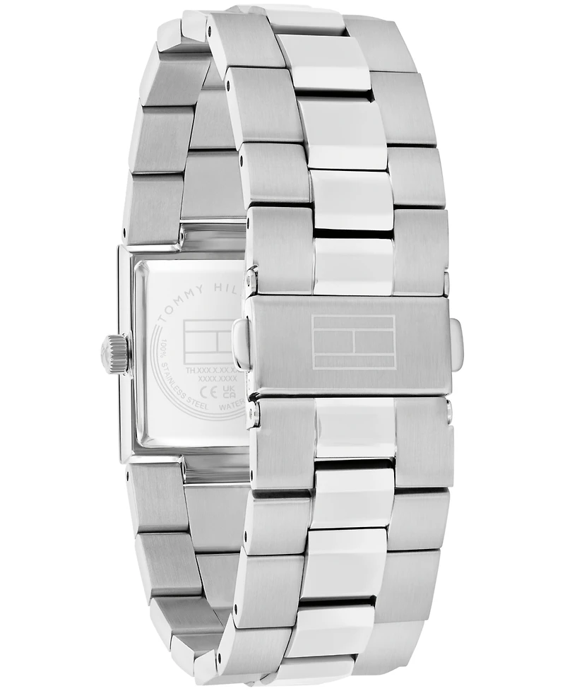 Tommy Hilfiger Women's Quartz Silver Tone Stainless Steel Bracelet Watch, 20.50mm x 25.20mm