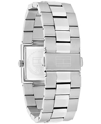 Tommy Hilfiger Women's Quartz Silver Tone Stainless Steel Bracelet Watch, 20.50mm x 25.20mm