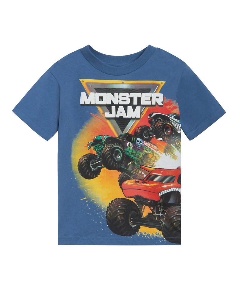 Monster Jam Toddler Boys 3 Pack T-Shirts
